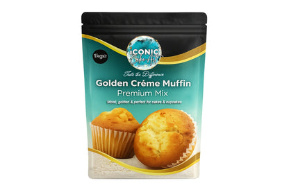 Golden Creme Cake Muffin Premium Mix 1kg - Iconic Cake Art
