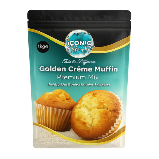 Golden Creme Cake Muffin Premium Mix 1kg - Iconic Cake Art