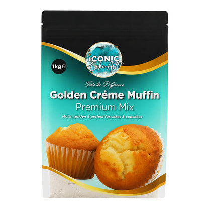Golden Creme Cake Muffin Premium Mix 1kg - Iconic Cake Art