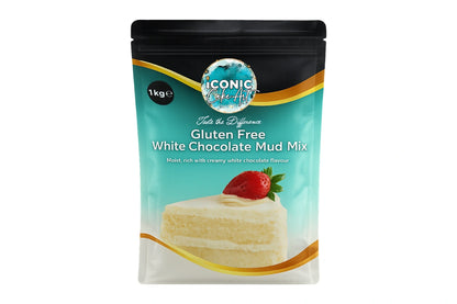 Chocolate Gluten Free White Mud Mix 1kg - Iconic Cake Art