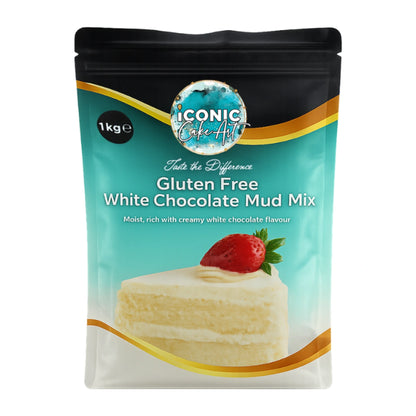 White Chocolate Gluten Free Mud Mix 1kg - Iconic Cake Art