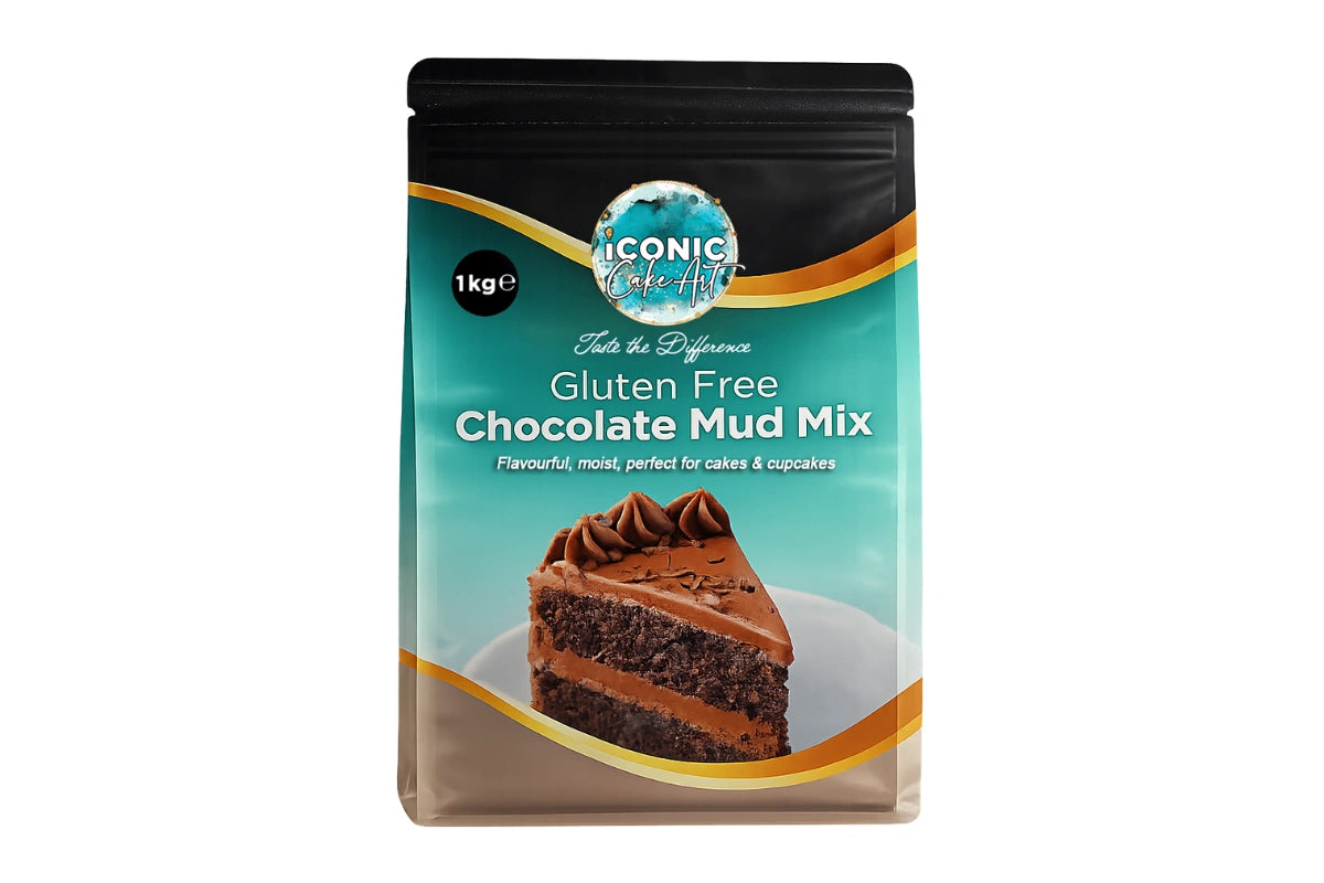 Chocolate Gluten Free Mud Mix 1kg - Iconic Cake Art