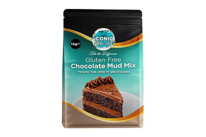 Chocolate Gluten Free Mud Mix 1kg - Iconic Cake Art