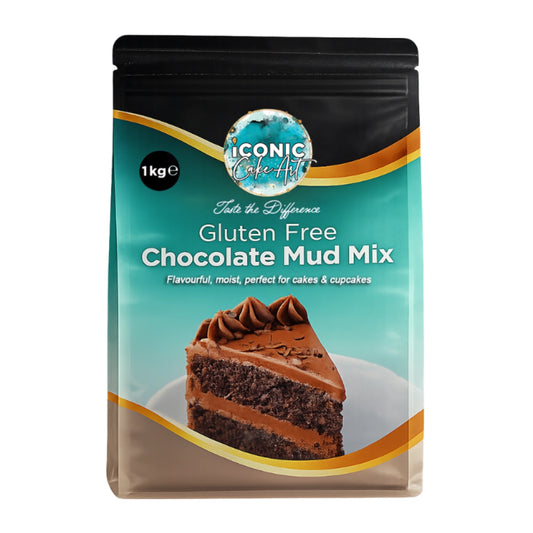 Chocolate Gluten Free Mud Mix 1kg - Iconic Cake Art