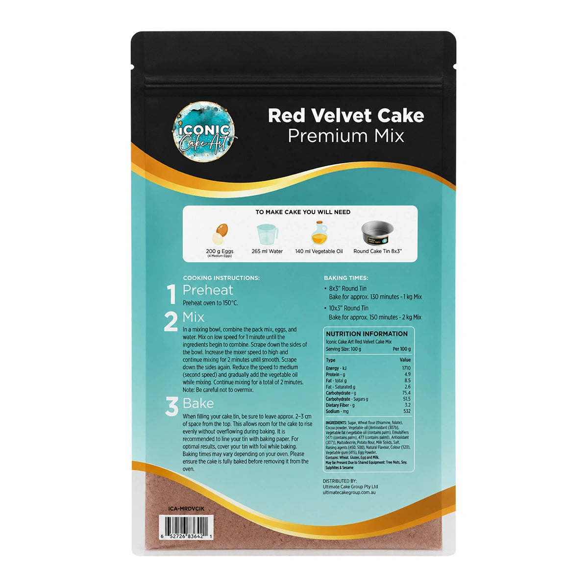 ** Red Velvet Cake Mix 1kg - Premium