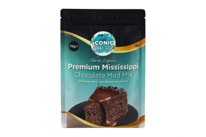Chocolate Premium Mississippi Mud Mix 1kg - Iconic Cake Art