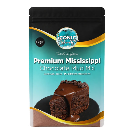 Chocolate Premium Mississippi Mud Mix 1kg - Iconic Cake Art