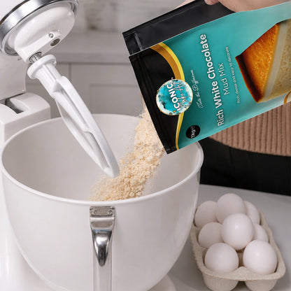 White Rich Mud Cake Mix Premium 1kg - Iconic Cake Art