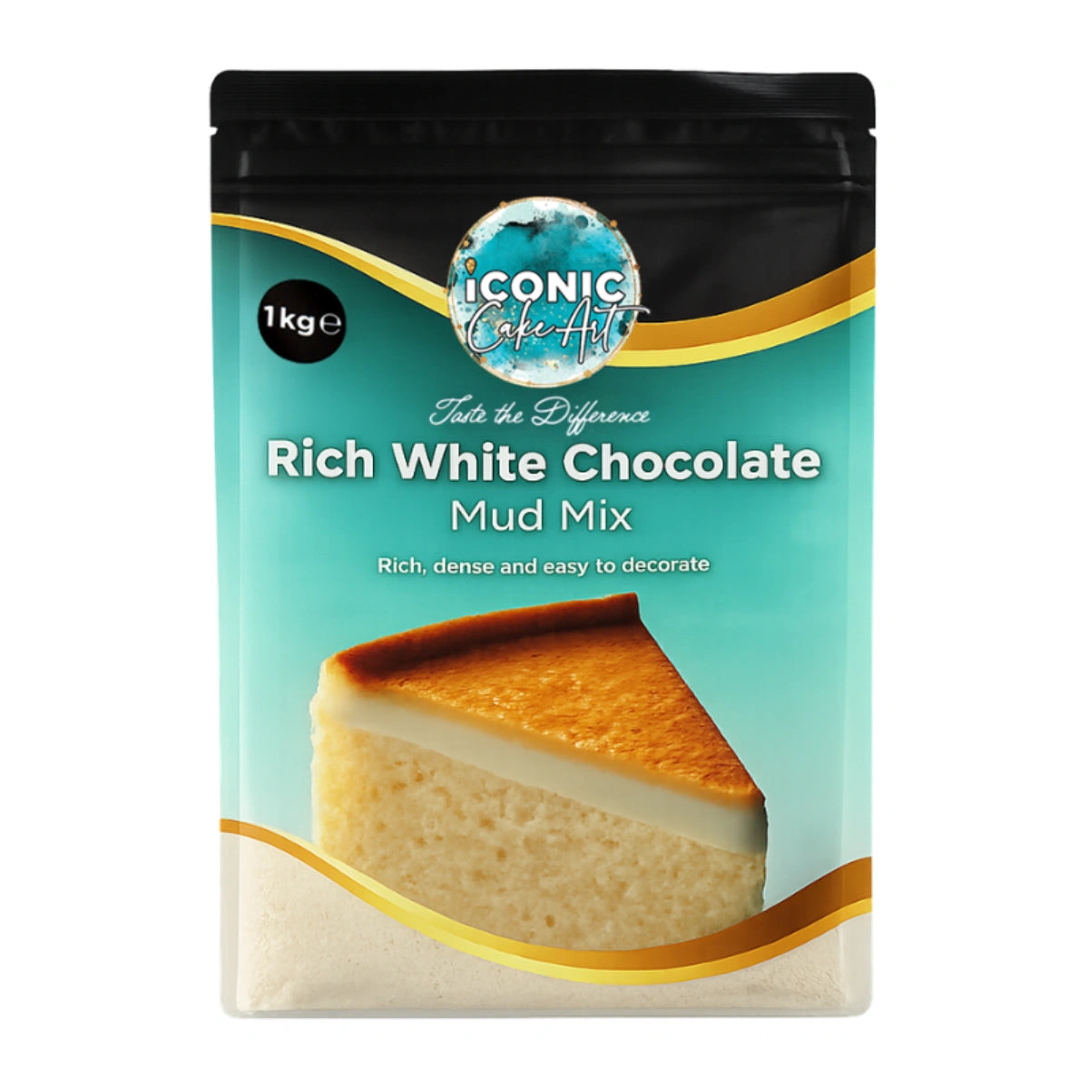 White Rich Mud Cake Mix Premium 1kg - Iconic Cake Art