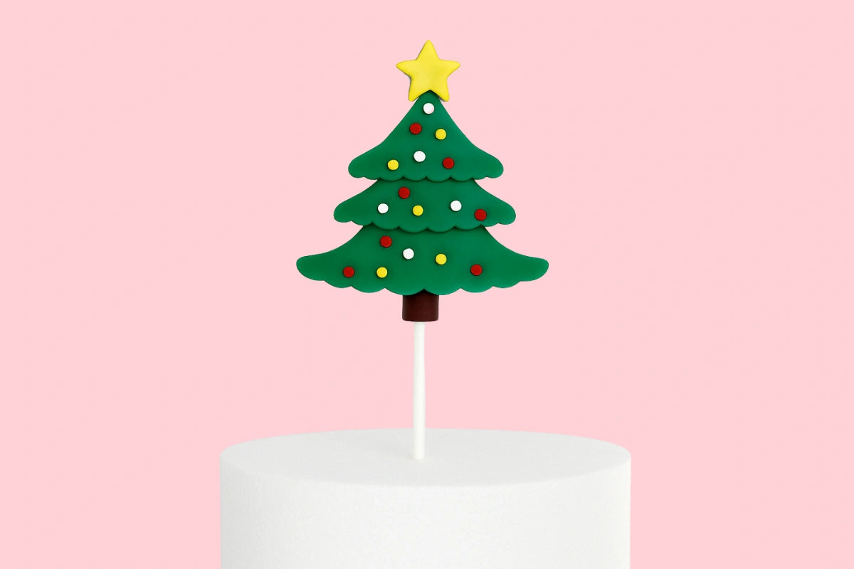 Classic Christmas Tree Toppers (6 Pack) - Iconic Cake Art