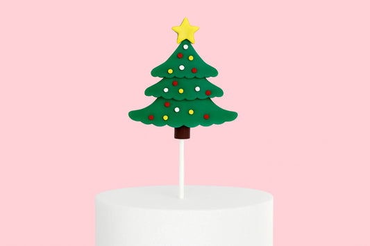 Classic Christmas Tree Toppers (6 Pack) - Iconic Cake Art