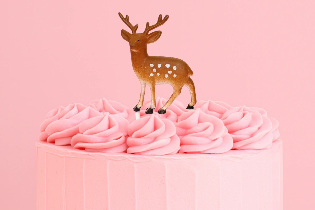 Christmas Reindeer Toppers (6 Pack) - Iconic Cake Art