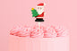 Festive Santa Toppers (6 Pack) - Iconic Cake Art