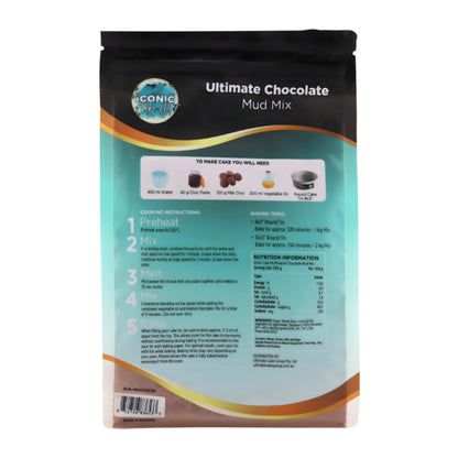Chocolate Ultimate Mud Cake Mix 1kg - Iconic Cake Art
