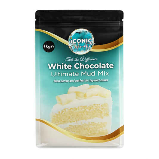 Chocolate White Ultimate Mud Mix 1kg - Iconic Cake Art