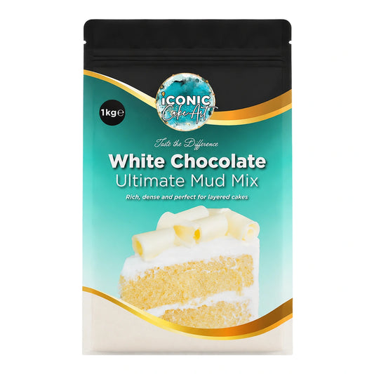 Chocolate White Ultimate Mud Mix 1kg - Iconic Cake Art