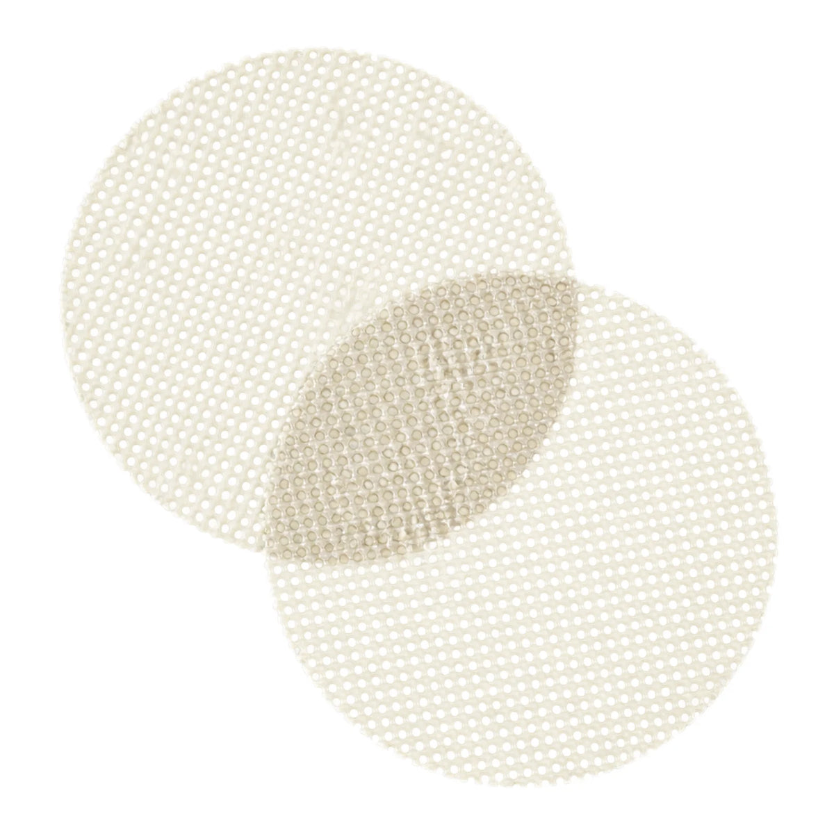 2pcs 22cm White Circle Non-Slip Grip Mat