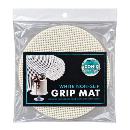 2pcs 22cm White Circle Non-Slip Grip Mat
