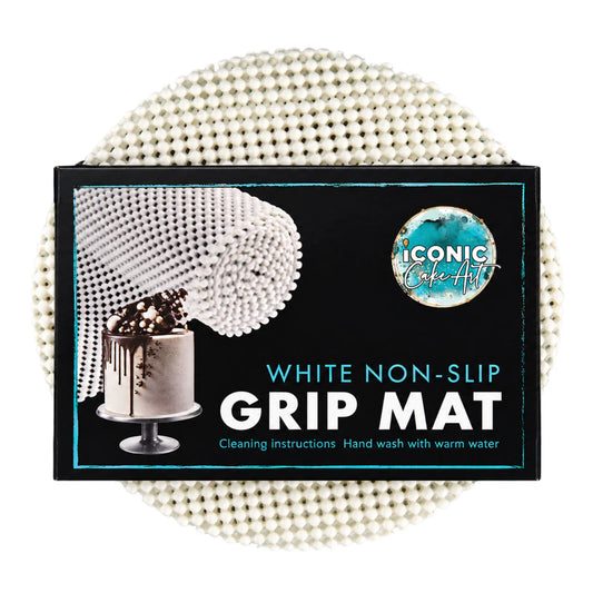 2pcs 30cm White Circle Non-Slip Grip Mat
