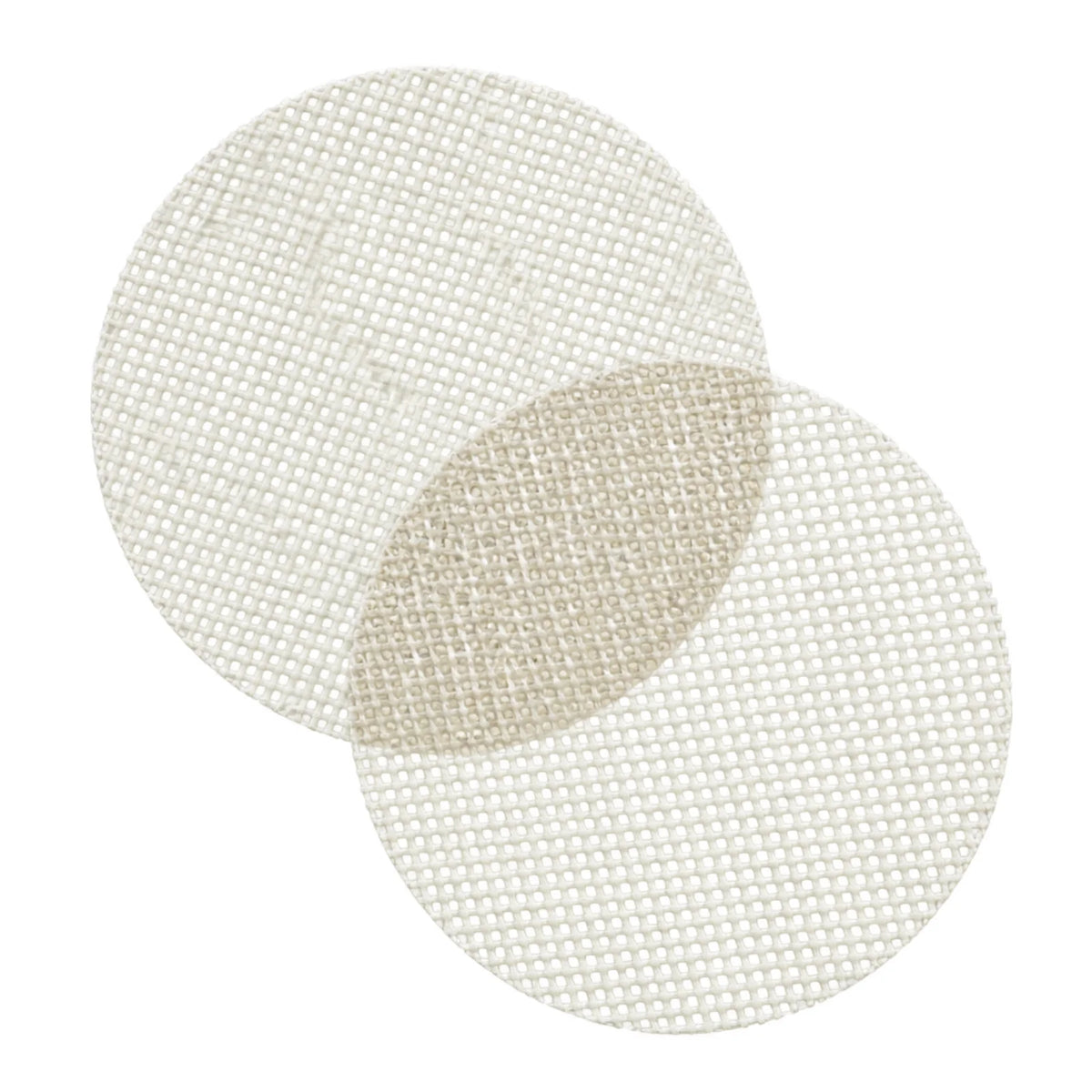 2pcs 30cm White Circle Non-Slip Grip Mat