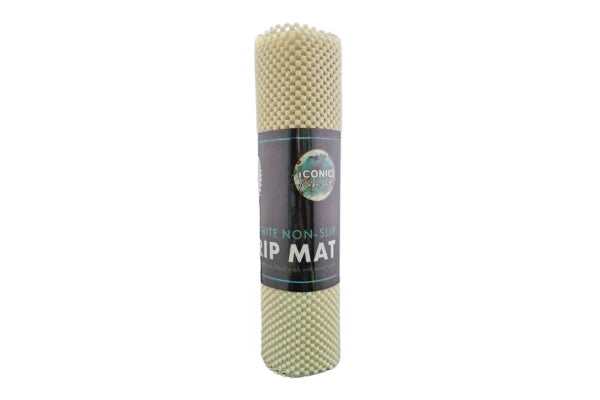 45cm x 200cm White Non-Slip Grip Mat - Iconic Cake Art