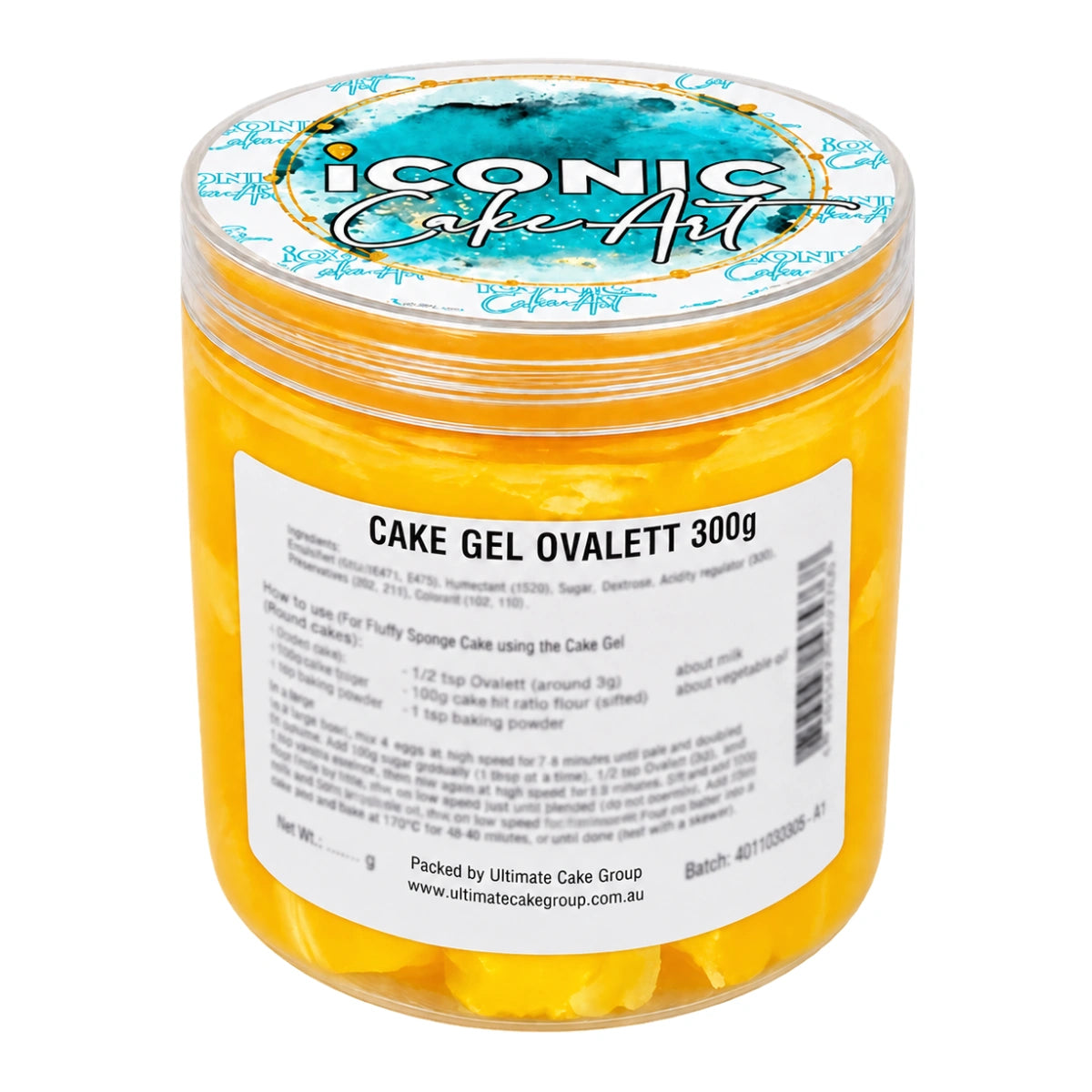 Cake Gel Ovalett 300g - Iconic Cake Art