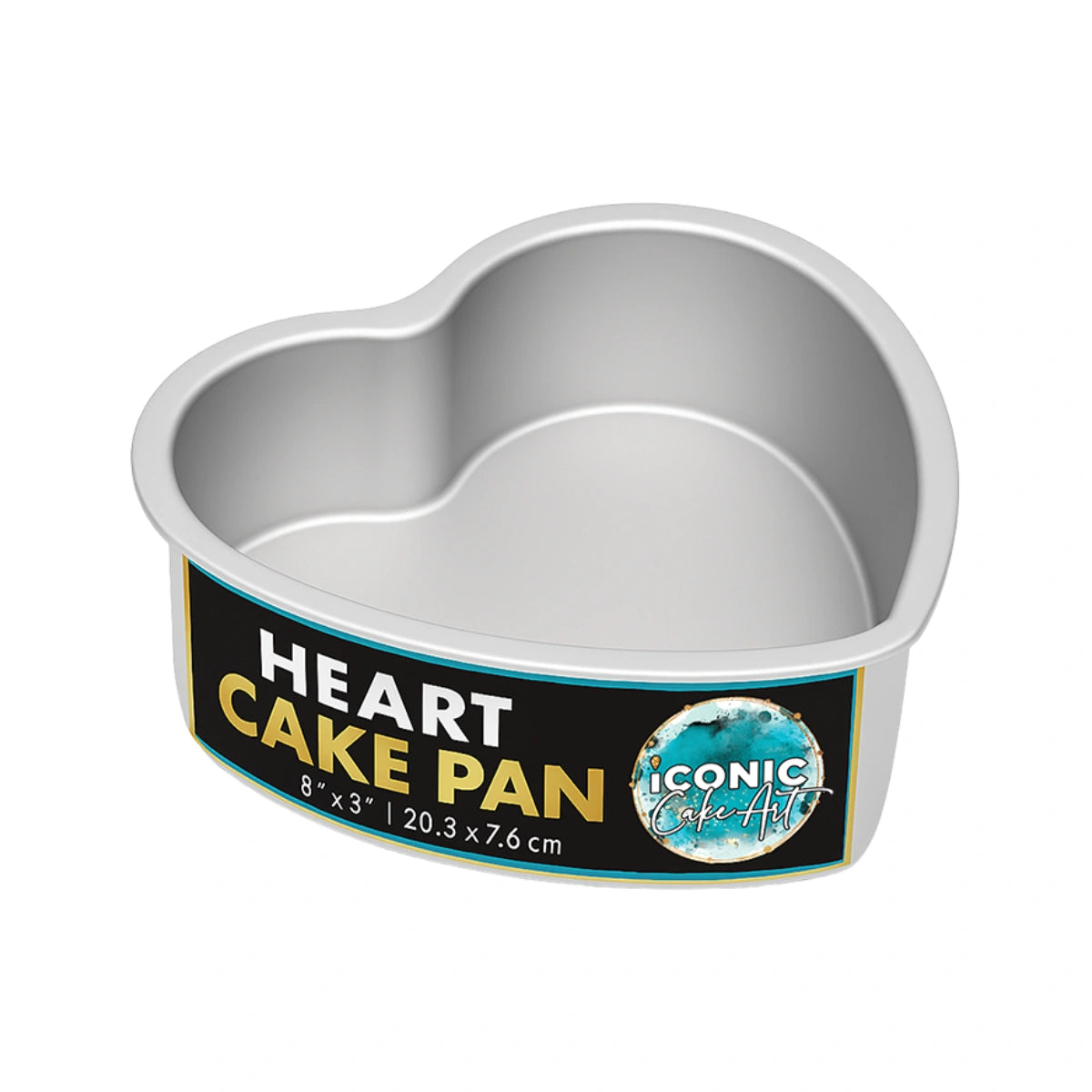 Heart Cake Pan 8 Inch x 3 Inch - Iconic Cake Art