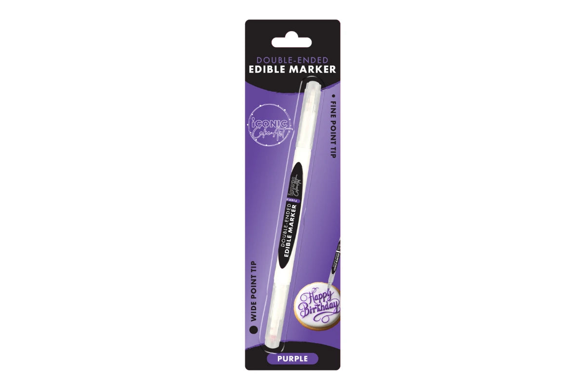 Purple Double Ended Edible Marker - Iconic Cake Art
