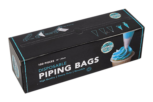 100pcs Disposable Piping Bags Iconic Cake Art - 16inch