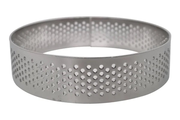 10cm x 2cm Perforated Tart Rings - Iconic Cake Art