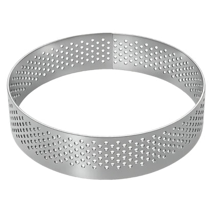 10cm x 2cm Perforated Tart Rings Iconic Cake Art