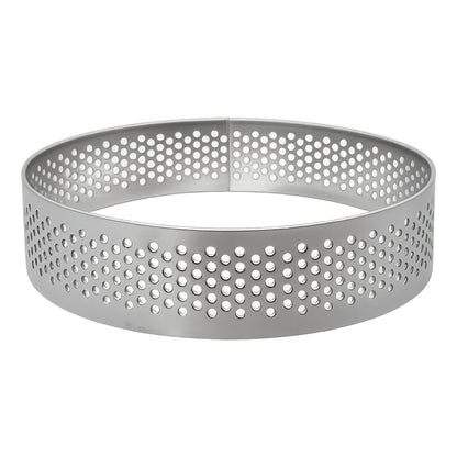 10cm x 2cm Perforated Tart Rings Iconic Cake Art