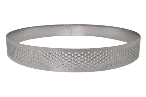 15cm x 2cm Perforated Tart Rings - Iconic Cake Art