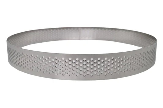 15cm x 2cm Perforated Tart Rings - Iconic Cake Art