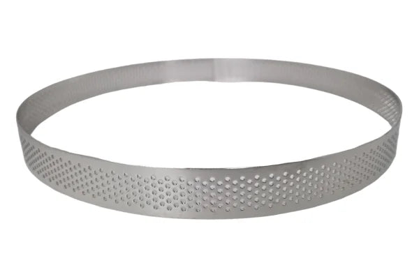 20cm x 2cm Perforated Tart Rings - Iconic Cake Art