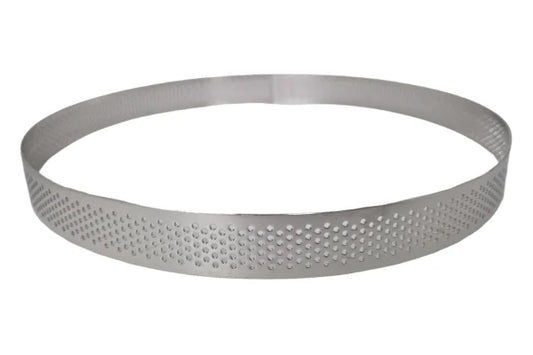 20cm x 2cm Perforated Tart Rings - Iconic Cake Art