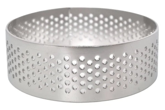6cm x 2cm Perforated Tart Rings - Iconic Cake Art