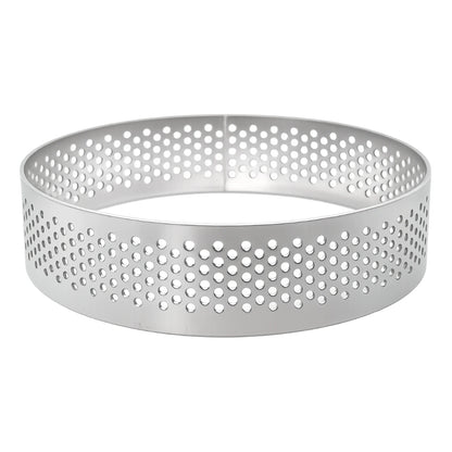 8cm x 2cm Perforated Tart Rings Iconic Cake Art