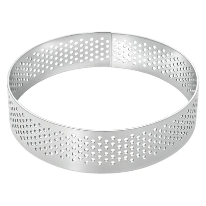 8cm x 2cm Perforated Tart Rings Iconic Cake Art