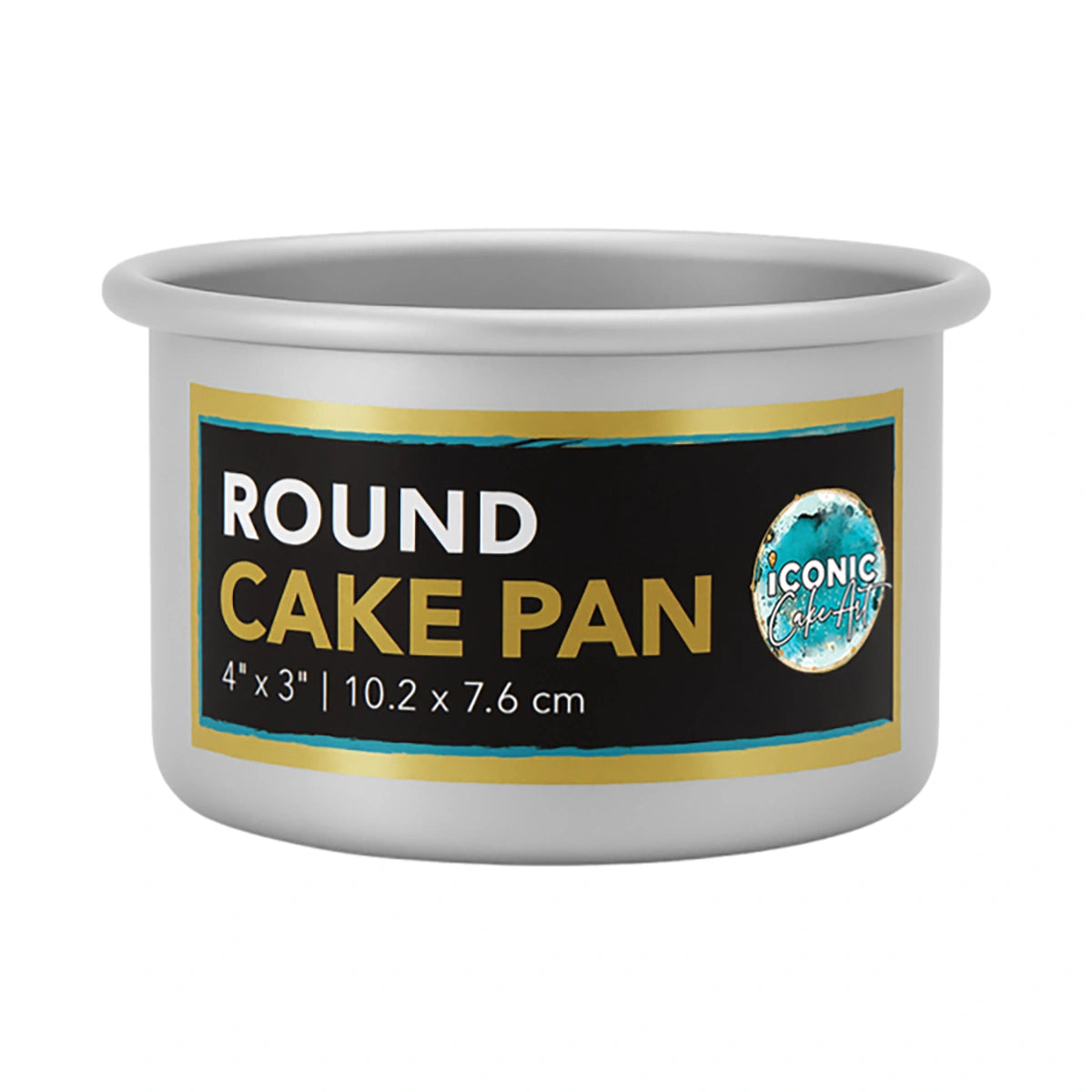 Round Cake Pan 4 Inch x 3 Inch - Iconic Cake Art