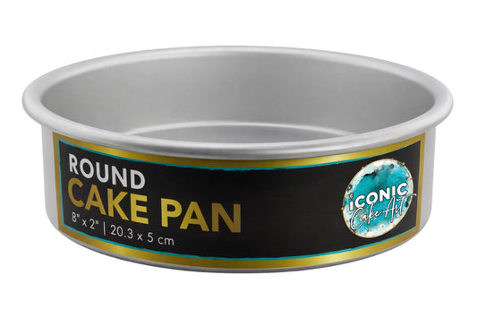 Round Cake Pan 8 Inch x 2 Inch - Iconic Cake Art