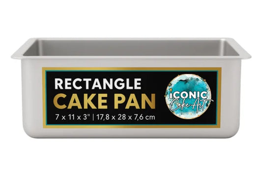 Rectangle 3 Inch Deep Cake Pan 7 Inch x 11 Inch - Iconic Cake Art