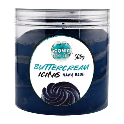Blue Navy Ready to Use Buttercream 500g - Iconic Cake Art