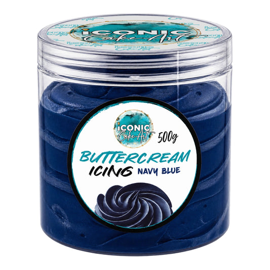 Blue Navy Ready to Use Buttercream 500g - Iconic Cake Art