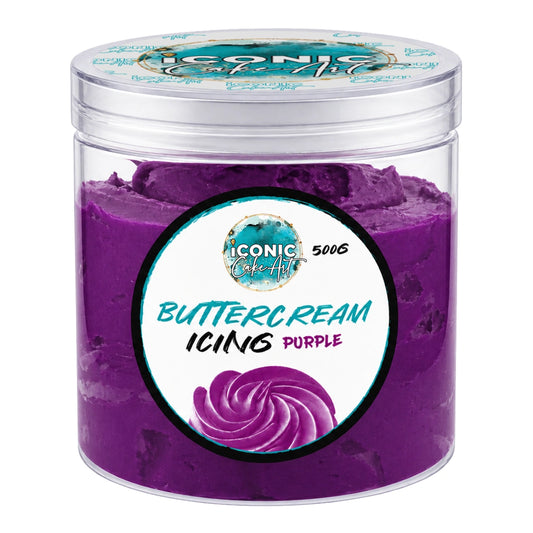 Purple Vanilla Ready to Use Buttercream 500g - Iconic Cake Art