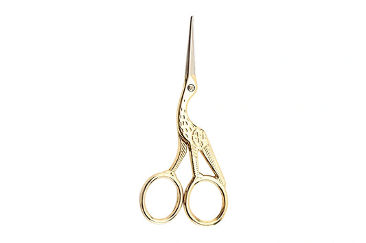 Gold Craft Crane Shaped Scissors - Iconic Cake Art
