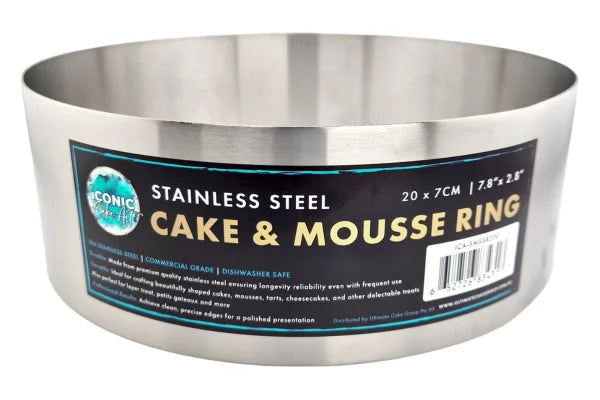 Round Mousse Ring 8 Inch - Iconic Cake Art