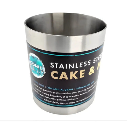 63mm x 70mm Round Mousse Ring Iconic Cake Art