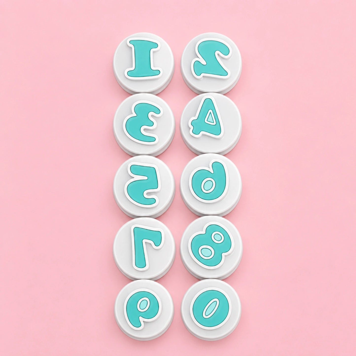 Mini Number Simply Push Plunger Cutters - 10 Pieces - Iconic Cake Art