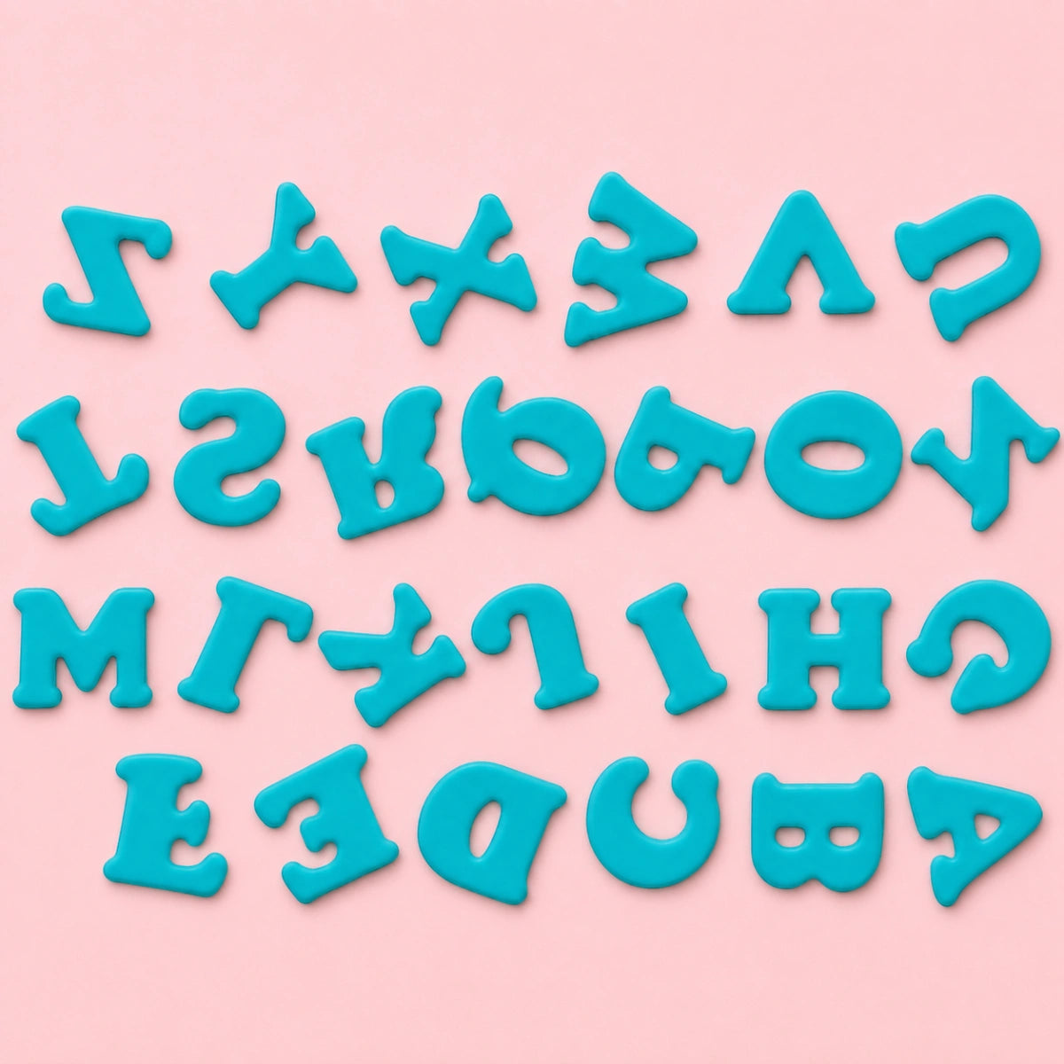 Mini Upper Case Alphabet Simply Push Plunger Cutters - 26 Pieces - Iconic Cake Art